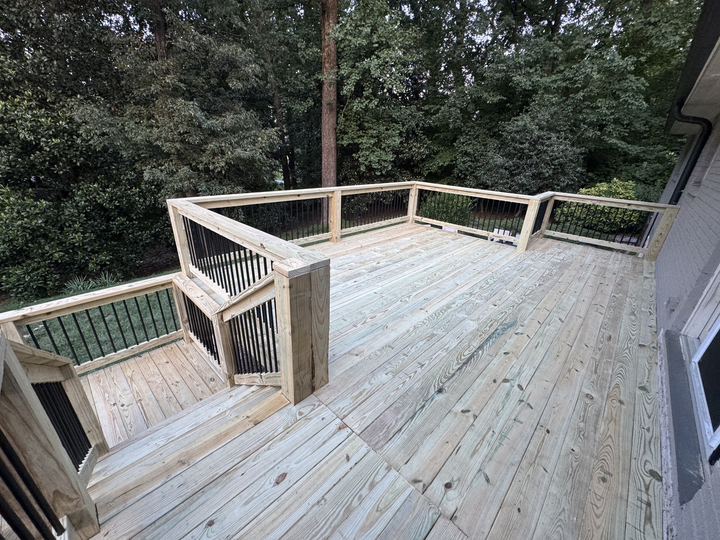 wooden deck construction sandy springs ga